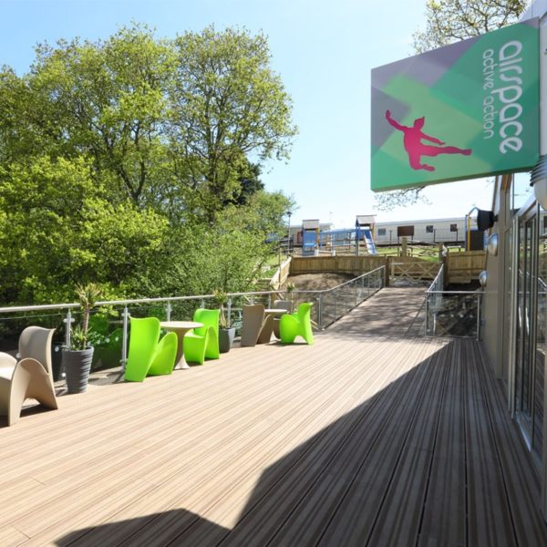 LazyLawn Millboard decking LastaGrip in Coppered Oak