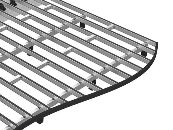 Example of the unique curved constructions of the DuoSpan Subframe